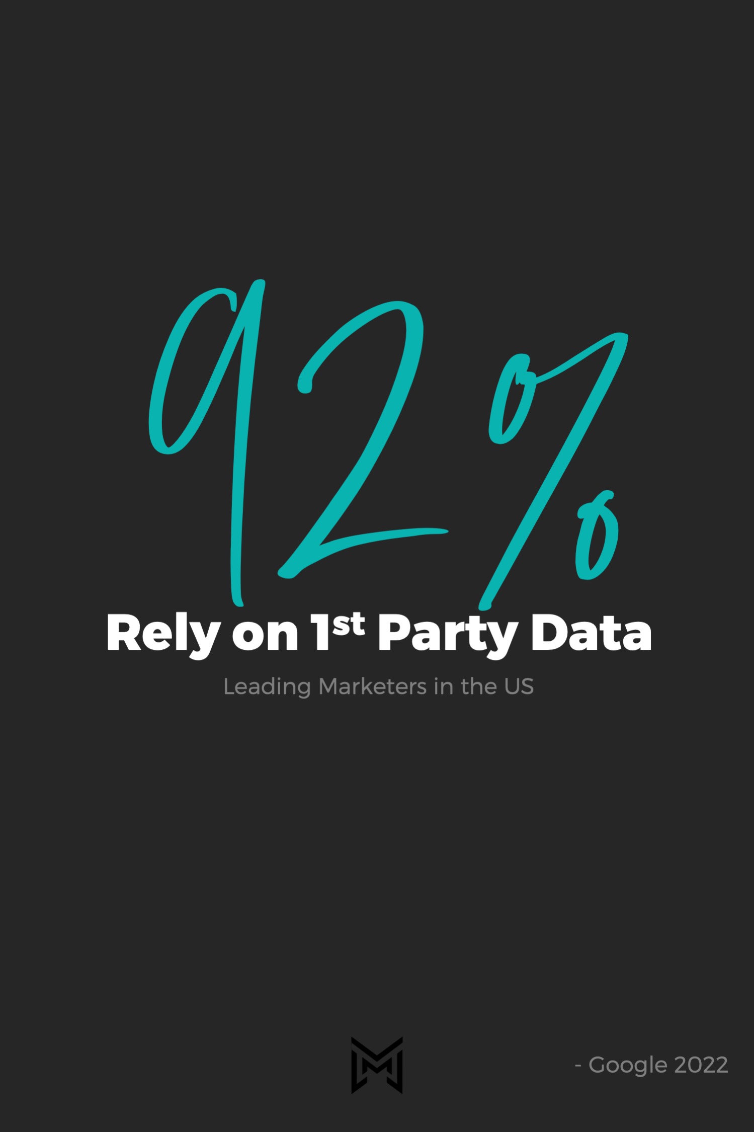 Marketing Stats - 92% Rely on First Data